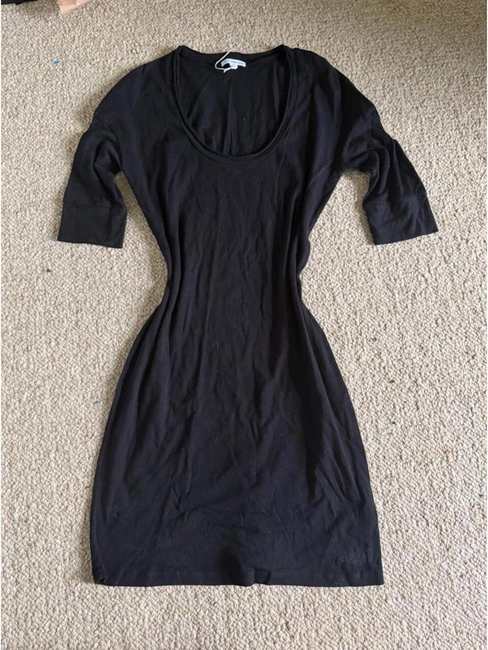 Black James Perse cotton blend dress